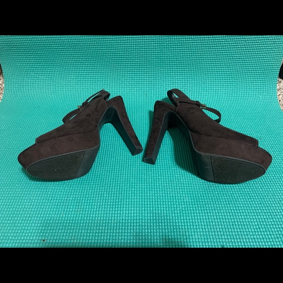 🌟HPx2🌟 Lauren Conrad Brown Suede 6.5 Heels - Picture 6 of 9